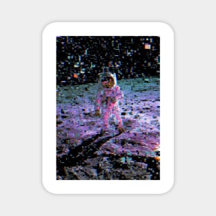 Glitched Moon landing Magnet