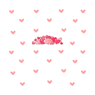 Heart shape pink T-Shirt