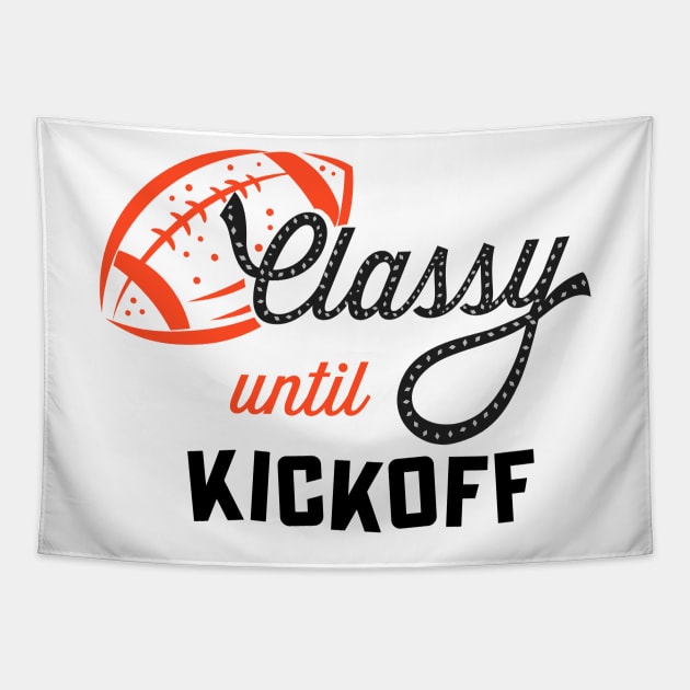 Class Until Kickoff Tapestry by SWON Design