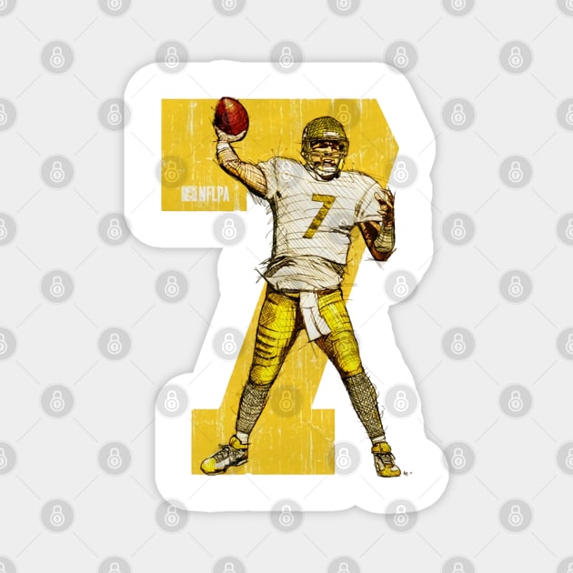 Ben Roethlisberger Pittsburgh Pass Magnet by MASTER_SHAOLIN