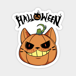 Pumpkin cat Magnet