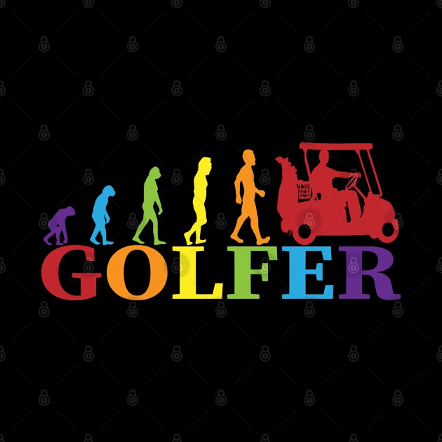 Golfer Evolution -  Golfer Gift by Leonitrias Welt