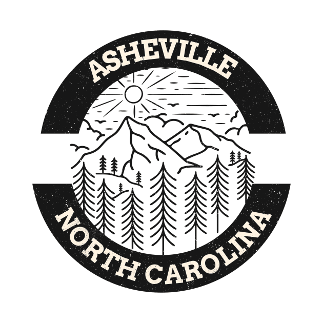 Asheville, North Carolina by Mountain Morning Graphics