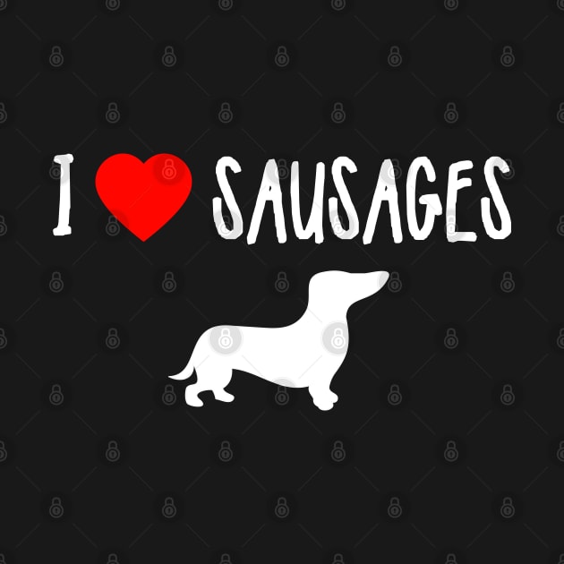 I Heart Sausages by The Lemon Stationery & Gift Co