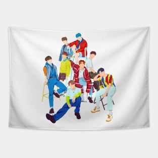 ATEEZ Kpop Boyband Tapestry