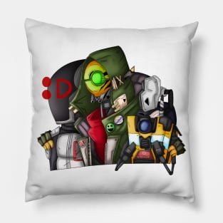 Borderlands Zer0, Fl4k and Claptrap Pillow