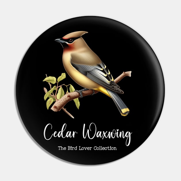 Cedar Waxwing - The Bird Lover Collection Pin by goodoldvintage