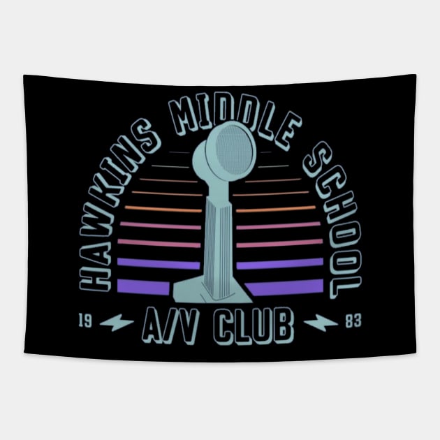 Hawkins Middle School A/V Club Tapestry by wls