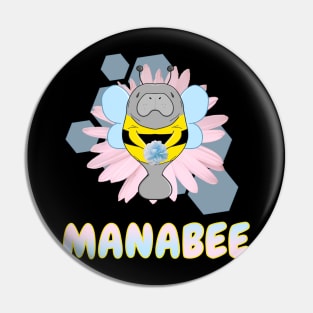 Manabee Manatee Pin