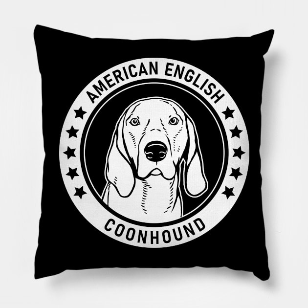 American English Coonhound Fan Gift Pillow by millersye