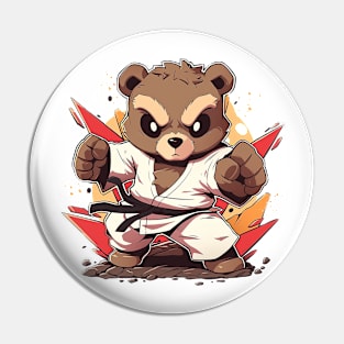 karate bear Pin