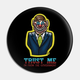 Clown Politician Pin