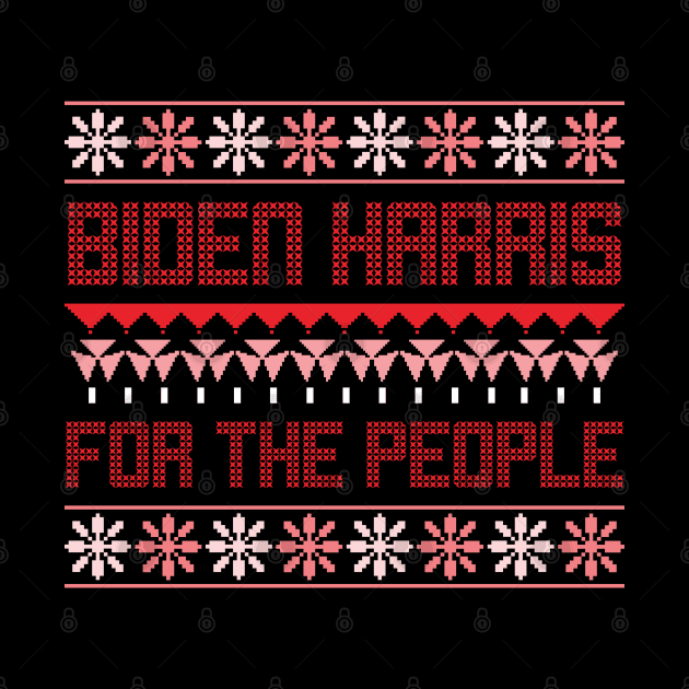 we did it - biden harris ugly christmas sweater by natashawilona