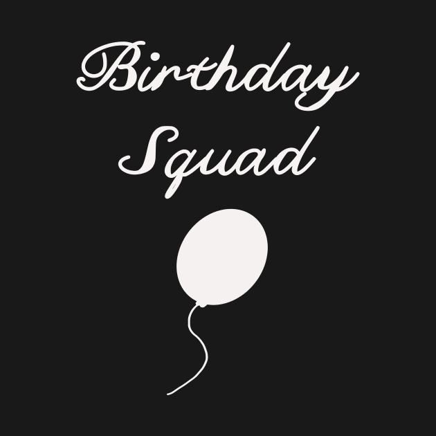 birthday squad party celebrating balloon design by beautifulhandmadeart