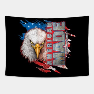 American Made Eagle with Flag Tapestry