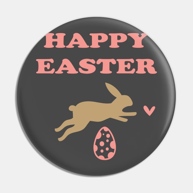 Happy Easter Bunny Pin by JevLavigne