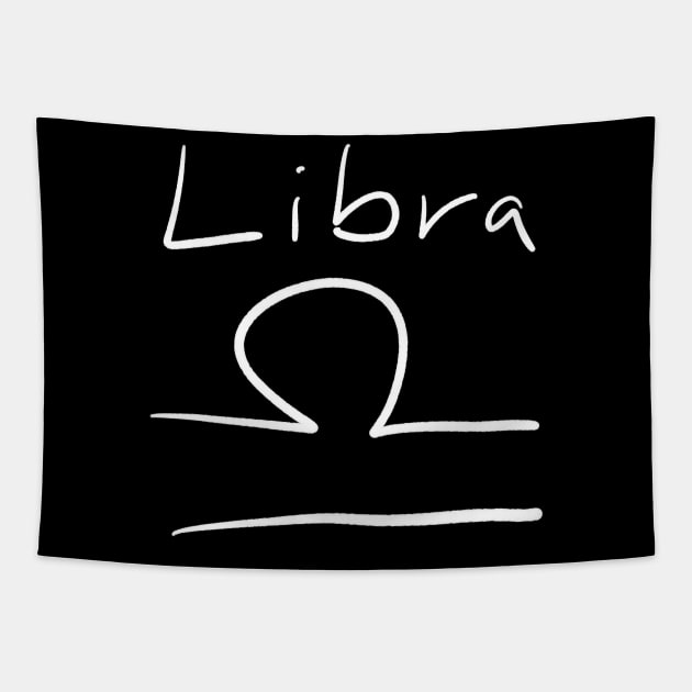 Libra zodiac sign Tapestry by Pragonette