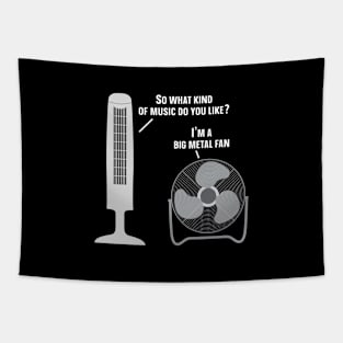 Heavy Metal Music Listener Funny Metal Fan Tapestry