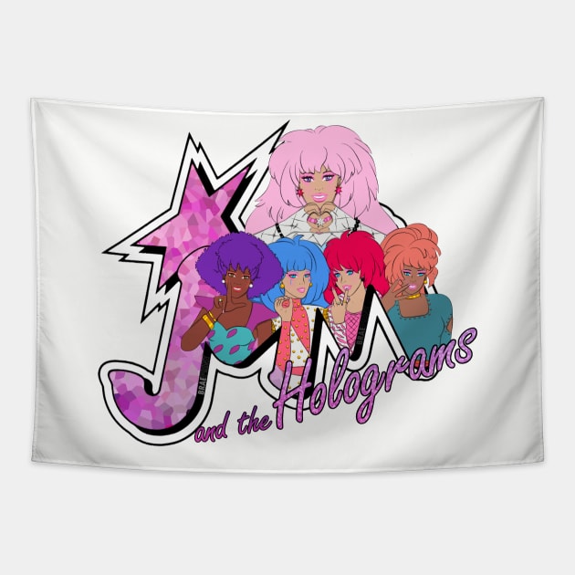 Love - Jem and the Holograms by BraePrint Tapestry by Braeprint