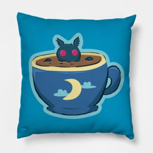 Mothman in a Coffee Cup Pillow