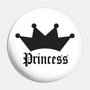 Princess with Crown Pin