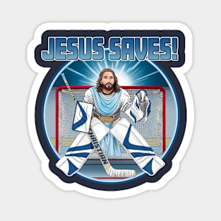 Jesus Saves Goalie Magnet