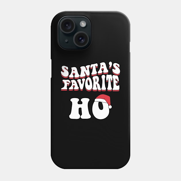 Santa's favorite HO Funny Christmas Women Men Phone Case by Daytone