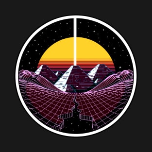 Synthwave Egyptian Pyramids T-Shirt