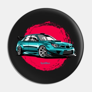 WRX sti illustration vector art Pin