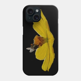 little bee on a flower Phone Case