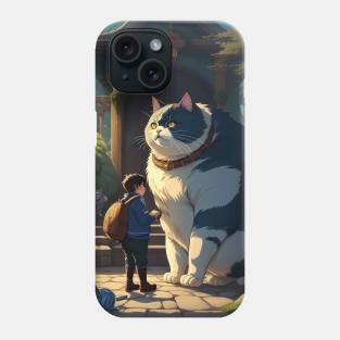 Cat and boy Phone Case