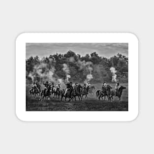 Wild West train robbers Magnet