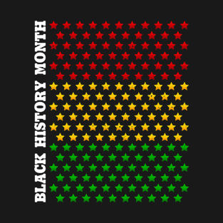 black history month star flag T-Shirt
