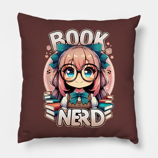 Book Nerd Pillow by luwakka