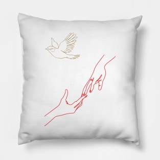 Bride and groom, wedding engagement party Pillow