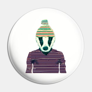 Seb The Badger Pin