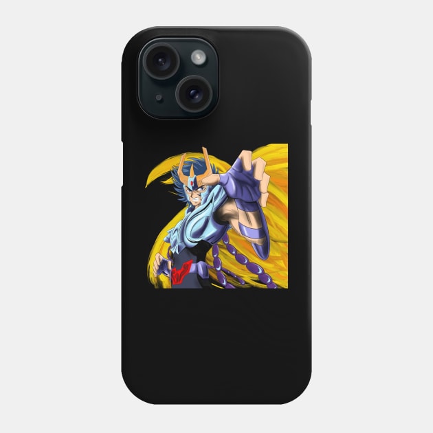 the phoenix knight ikki in saint seiya immortal ecopop art Phone Case by jorge_lebeau