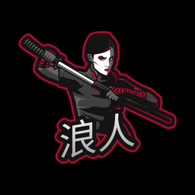 Female Ronin Samurai 浪人 by OldCamp