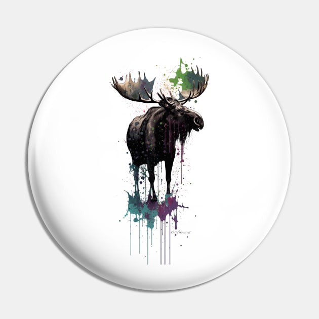 Trophy Bull Moose Pin by Urban Archeology Shop Gallery