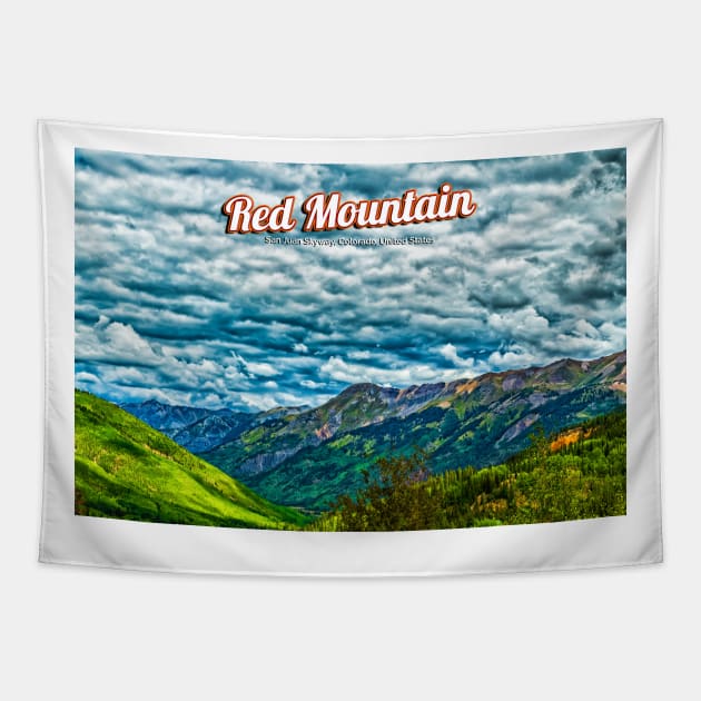 Red Mountain Creek Valley on the San Juan Skyway Tapestry by Gestalt Imagery