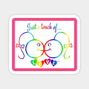 Just A Touch of LOVE - LGBTQIA+ Females - Vertical - Front Magnet