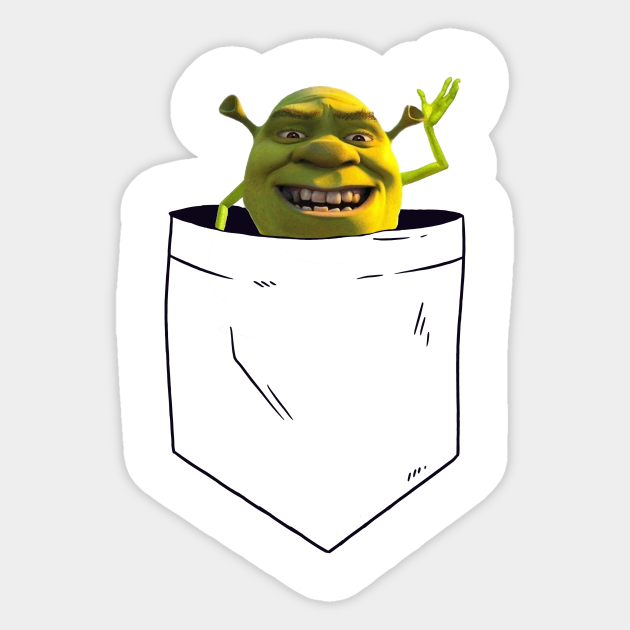 Shrek Wazowski Shrek Wazowski Sticker Teepublic Shrek wazowski mike's body by strived on deviantart. shrek wazowski