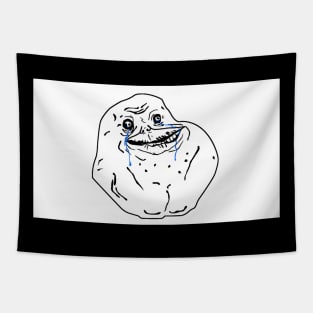 Forever Alone Meme Tapestry