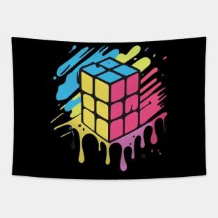 Melting Rubiks Cube Tapestry