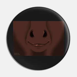 Chocolate Horse Face Pin