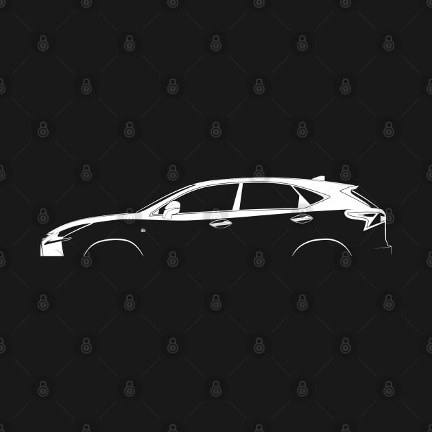 Lexus NX 200t F-Sport (AZ10) Silhouette by Car-Silhouettes