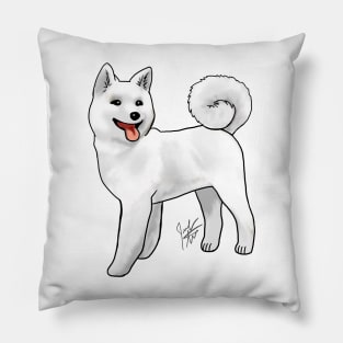 Akita - Light-Faced White Pillow