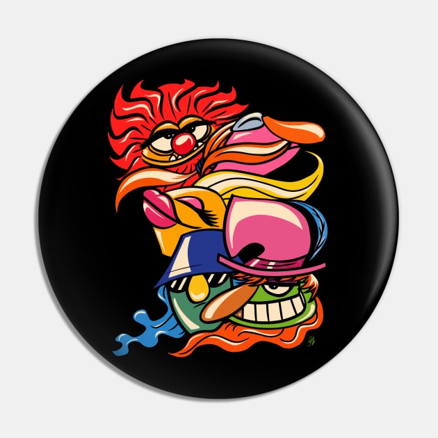 Dr. Teeth and the Electric Mayhem Psychedelic Pin by UzzyWorks