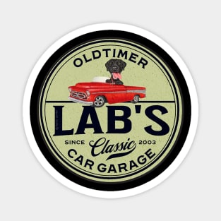 Labrador Old Timers Classic Garage Magnet