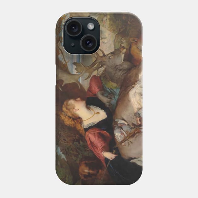 Diana Amongst the Spoils of the Hunt by Ferdinand Keller Phone Case by Classic Art Stall